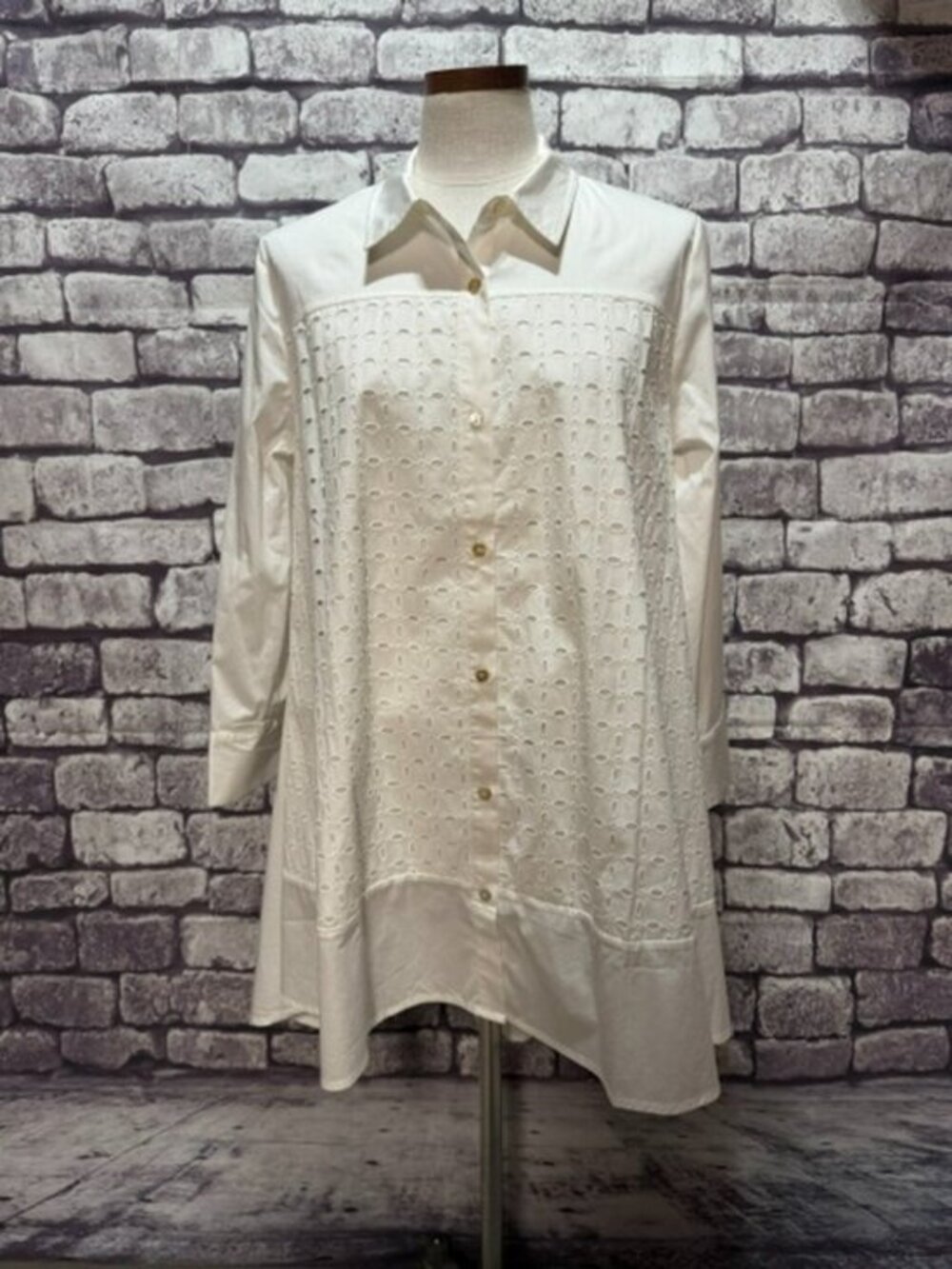 Wynne Collection White A-Line Tunic Size L
